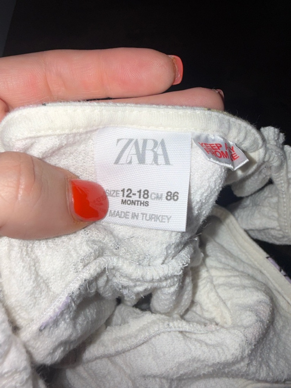 Zara White Flower Romper Size 12-18 Month - Picture 3 of 3